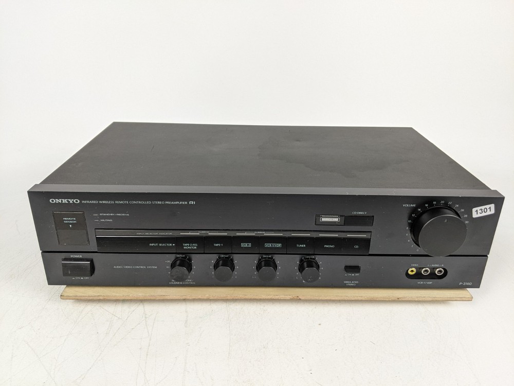 Onkyo P-3160 Infrared Wireless Remote Controlled Stereo Preamplifier Tested