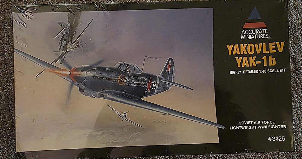Accurate Miniatures Yakovlev Yak-1b No.3425 1/48 Scale Sealed Box - MIB-image