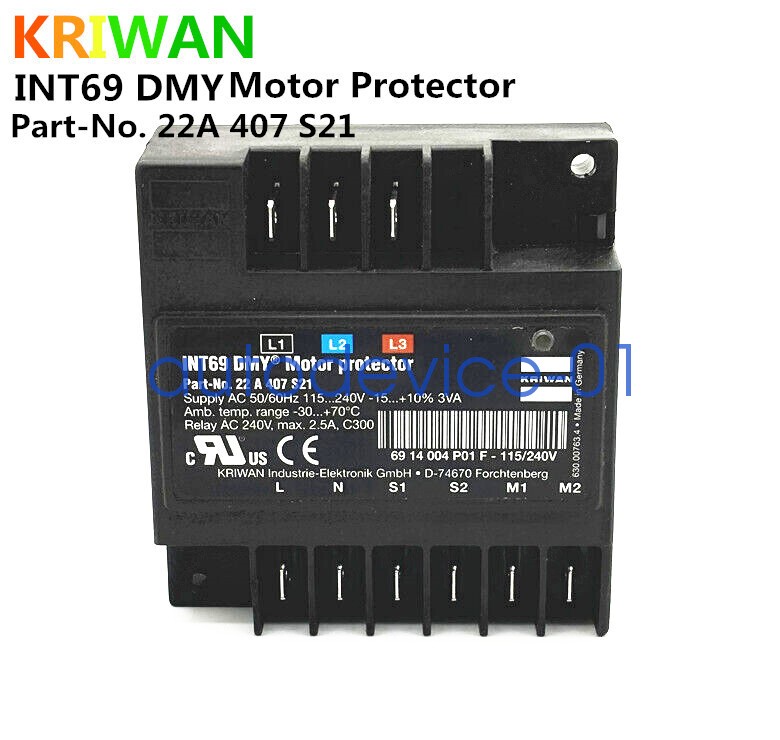 1pcs KRIWAN INT69 DMY 22A 407 S21 Motor Protection Module DHL/FedEx