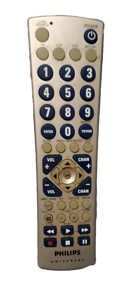 Philips CL032 Universal Remote Control Tested Working Original OEM