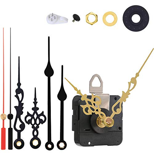 Battery-Powered Non-Ticking Quartz DIY Wall Clock Movement Mechanism