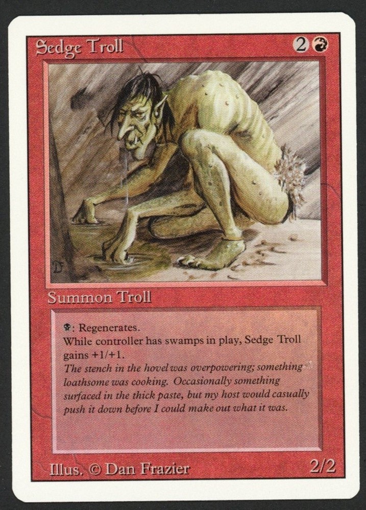 ***Sedge Troll*** MTG Revised Magic Kid Icarus
