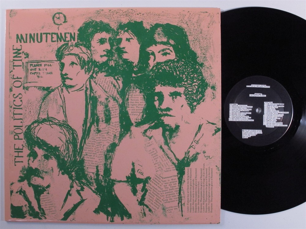 MINUTEMEN The Politics Of Time NEW ALLIANCE LP VG+ f