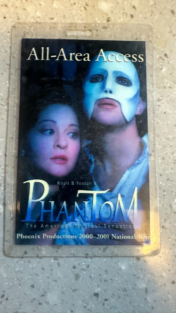 road crew issued PHANTOM broadway all access pass