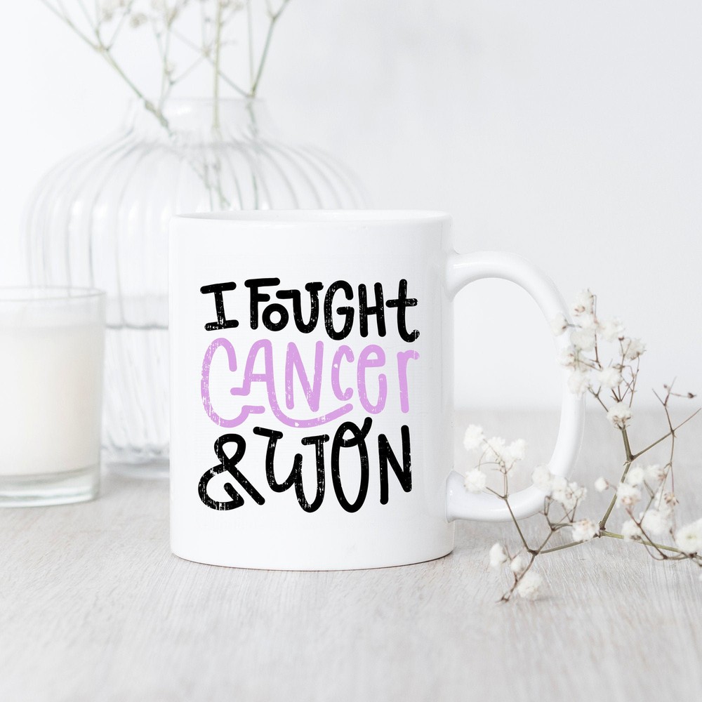 Testicular Cancer I Fought And Won Mug Testicular Cancer Survivor Gift