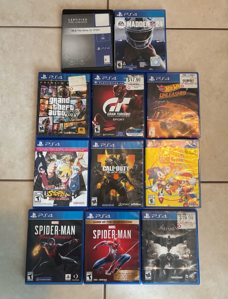 PS4 Games- PlayStation 4 Bundle. Lot of 12