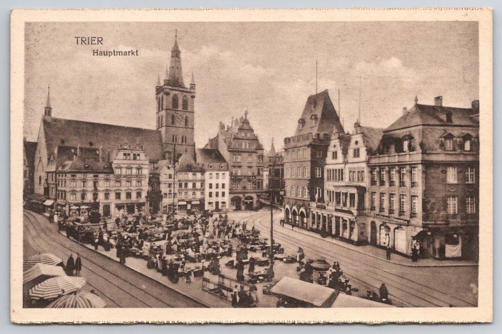 TRIER Hauptmarkt postcard