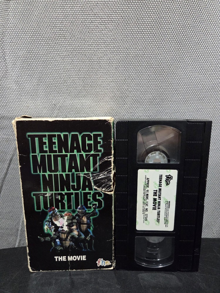 Teenage Mutant Ninja Turtles - The Movie (VHS, 1990) Tested And Working