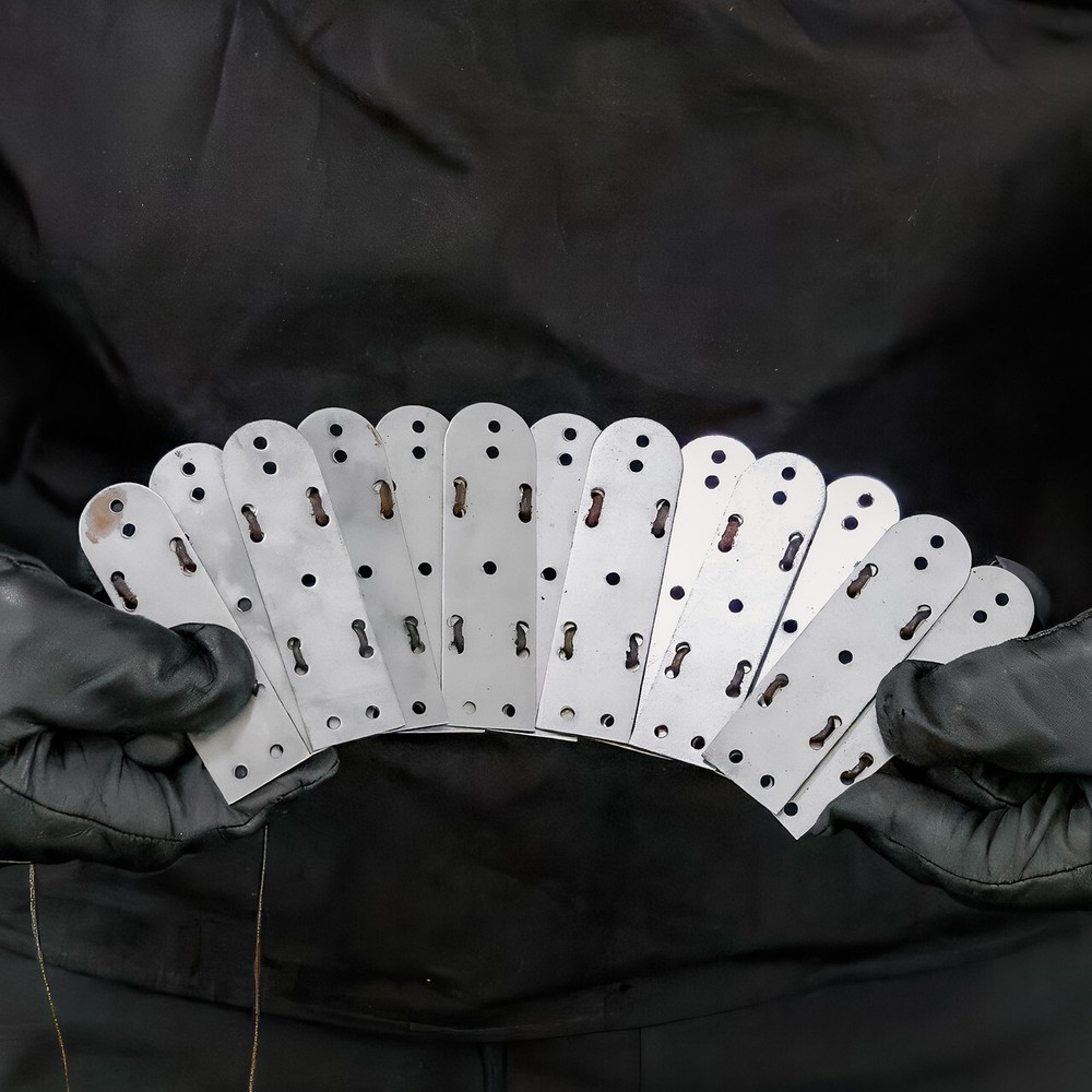 Armor Plates 100pc Set | Lamellar Type 2 Steel for Reenactment & Crafting