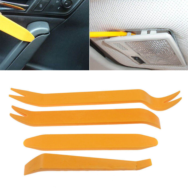 Plastic Trim Removal Pry Tool Set for Car Radio Panel Door Dash Clip Fasteners