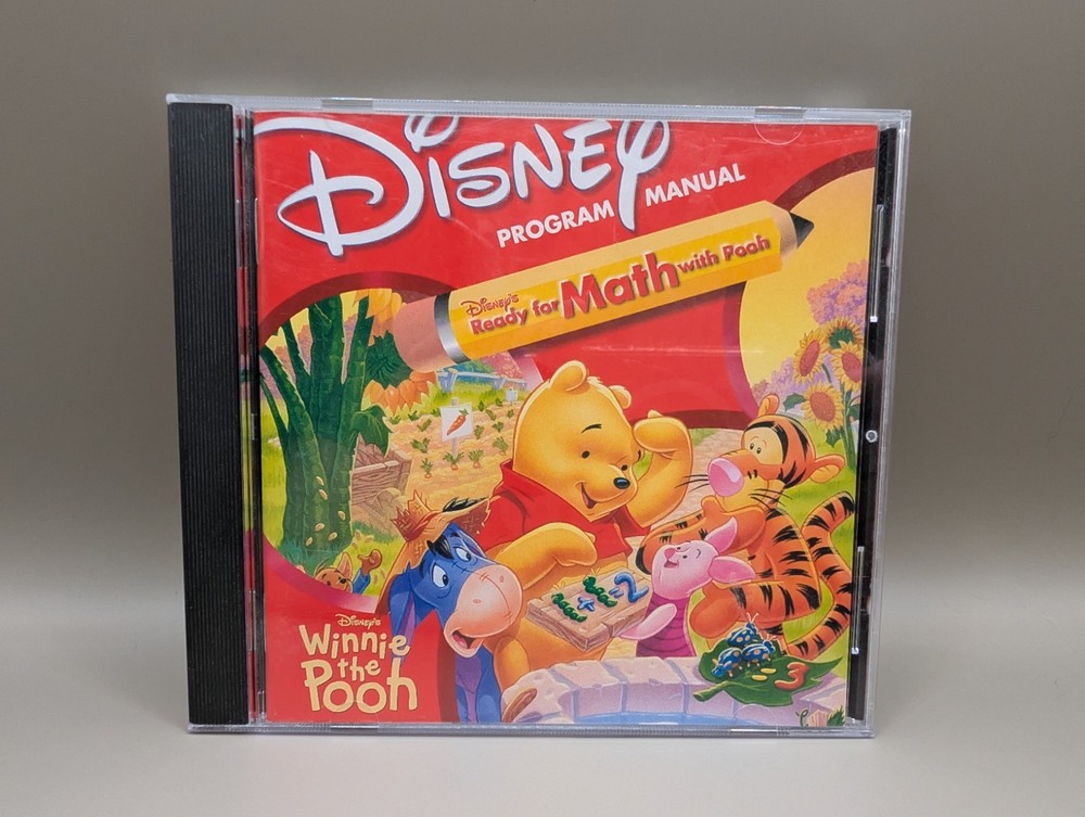 Disney Ready For Math With Pooh CD-ROM 1997 Winnie The Pooh Kids Vintage PC Game