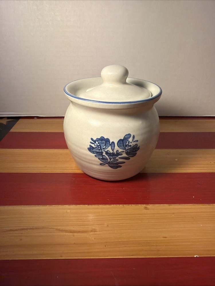 Pfaltzgraff Yorktowne Pattern Jam Jelly Sugar Bowl w/Notched Lid