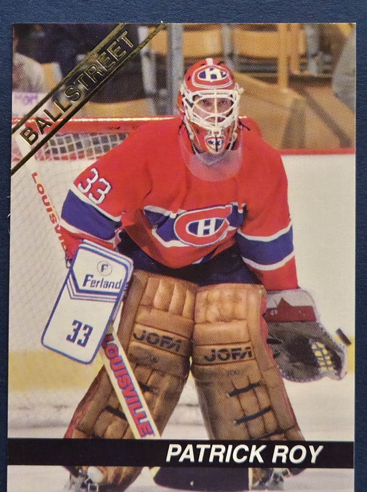 Ballstreet 1992 Patrick Roy Montreal Canadiens NHL Hockey Card Vol 2 No 9