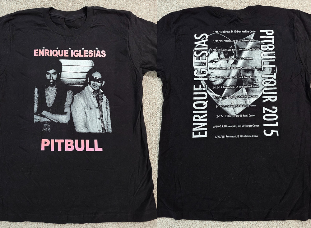 Vtg Pitbull & Enrique Tour 2sides T-shirt S to 5XL BA440