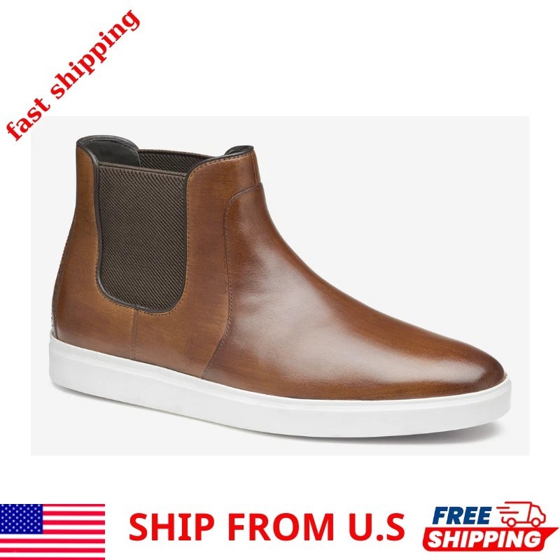 Men's Brody Brown Hand-Stained Full Grain Chelsea Boot Size 10.5