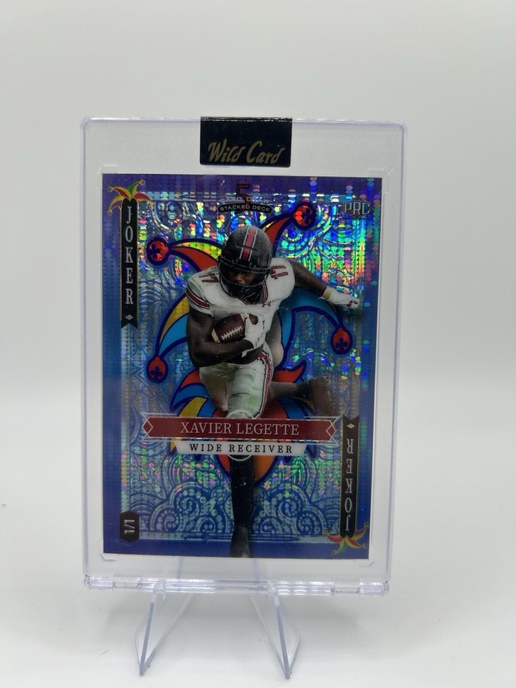 2023 Wild Card 5 Card Draw Xavier Legette 1/1 White Joker