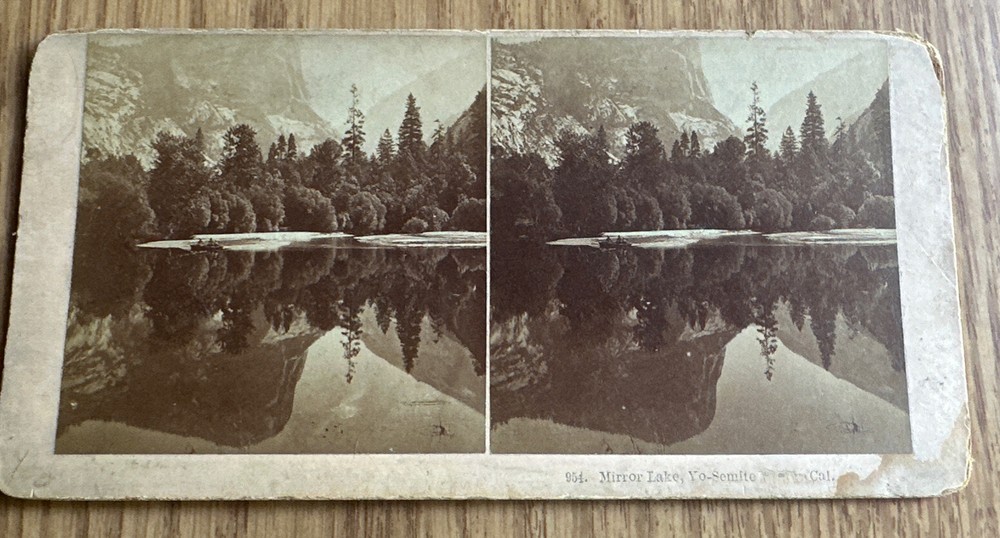 Stereoview Stereo View 904 Mirror Lake Yosemite Kilburn Brothers