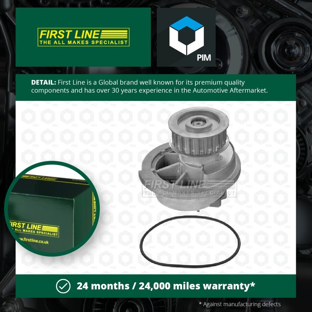 Water Pump fits VAUXHALL ASTRA G 1.6 00 to 06 Z16SE Coolant Firstline 09199595