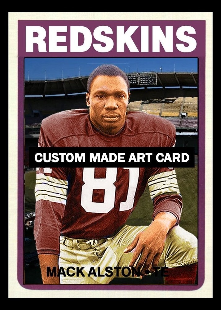 Mack Alston Washington Redskins  Football Art Card