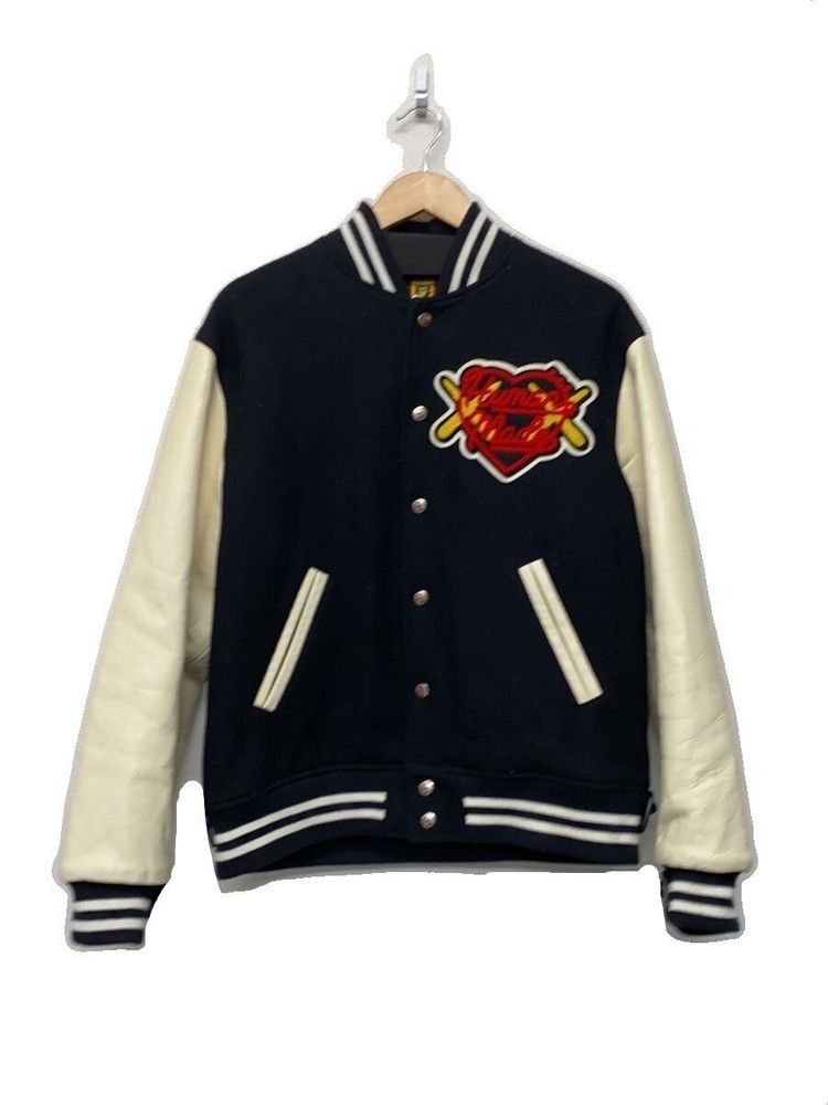 Human Made Virsity Jacket/Stage Jacket/L/Wool/Blk 3497
