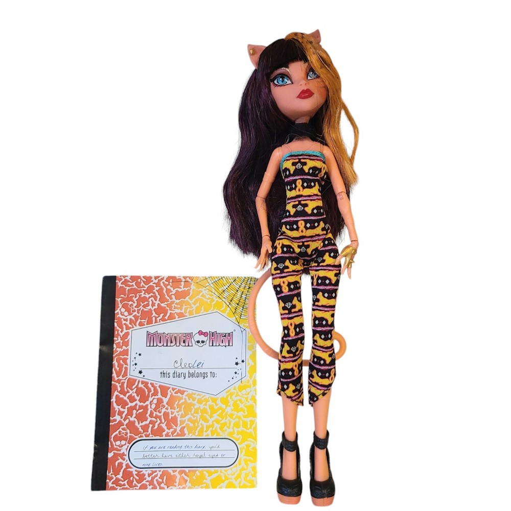 Monster High Freaky Fusion Cleolei Torelai & Cleo De Nile Doll Mattel 2013 Diary