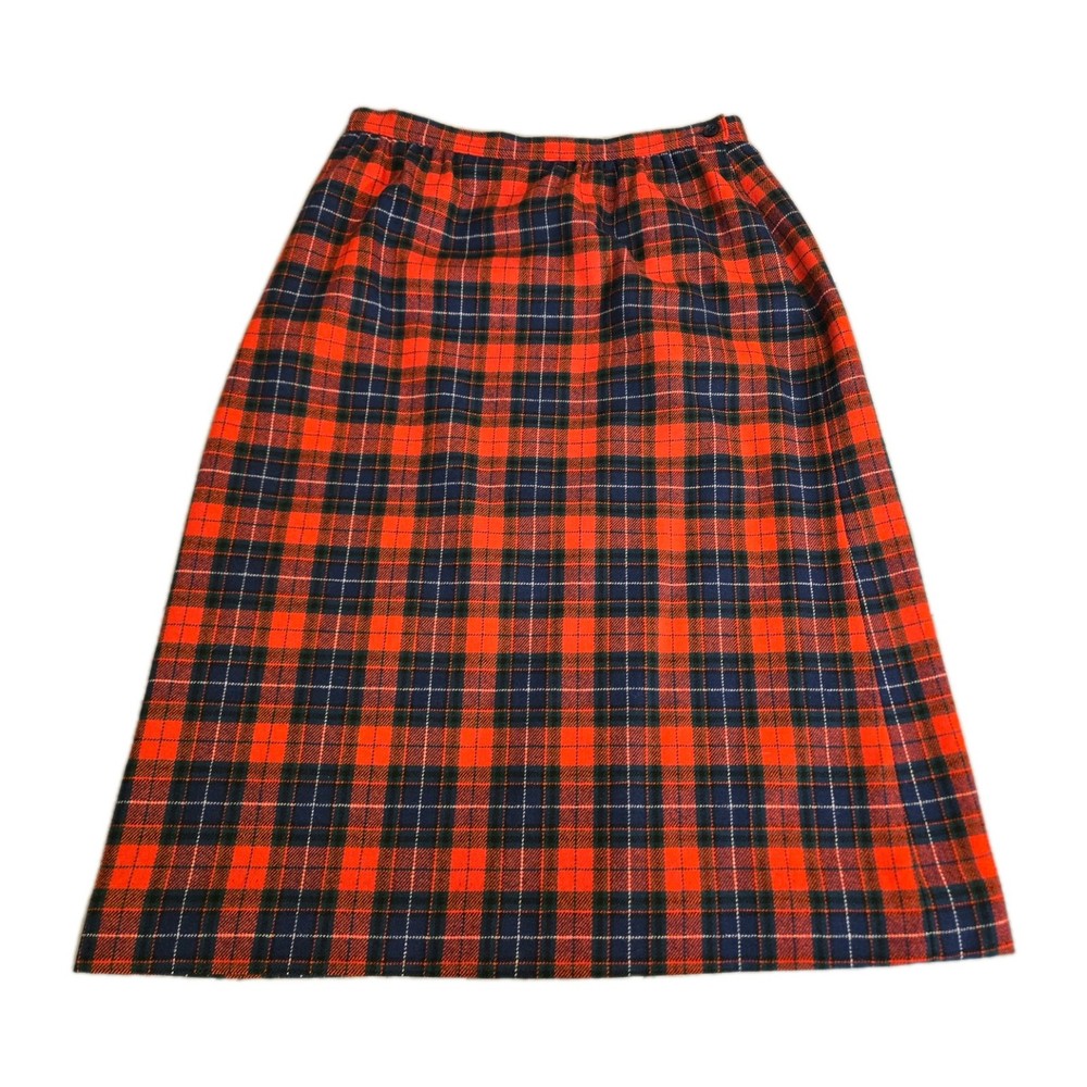 Vintage Pendleton Authentic Manson Tartan 100% Virgin Wool Skirt Sz 16 Plaid
