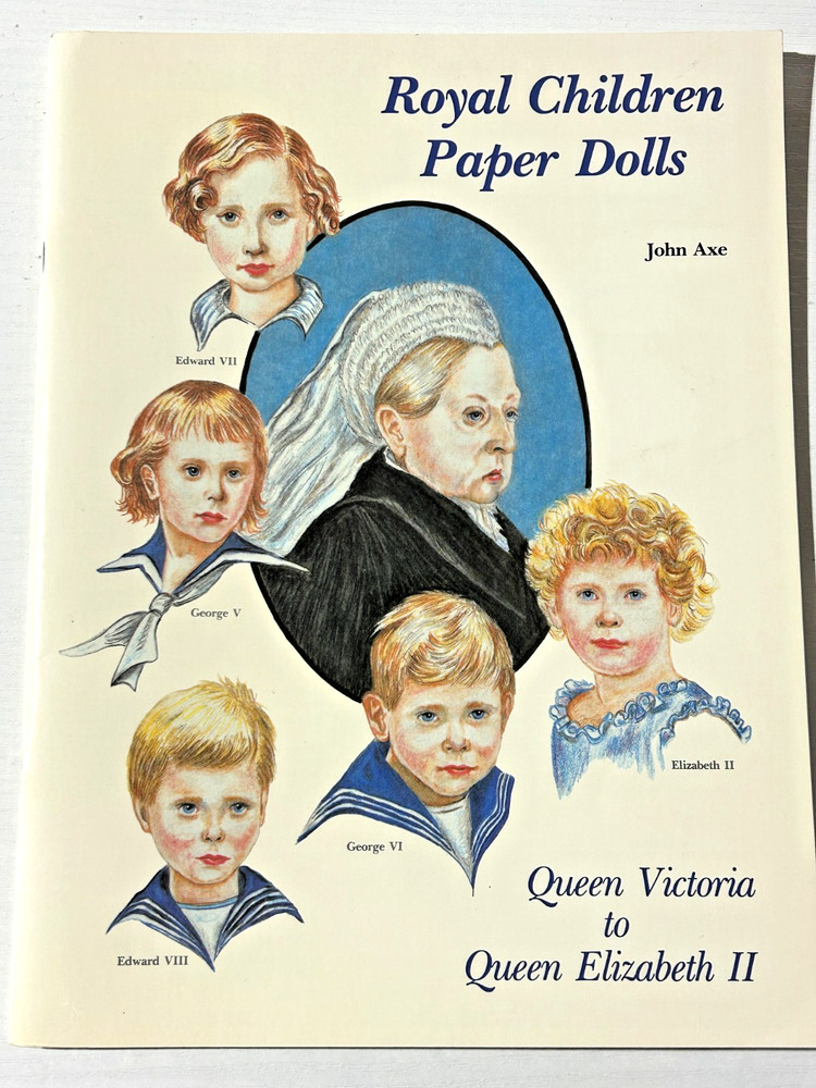 Paper Doll Book UNUSED - Royal Children queen elizabeth victoria prince edward
