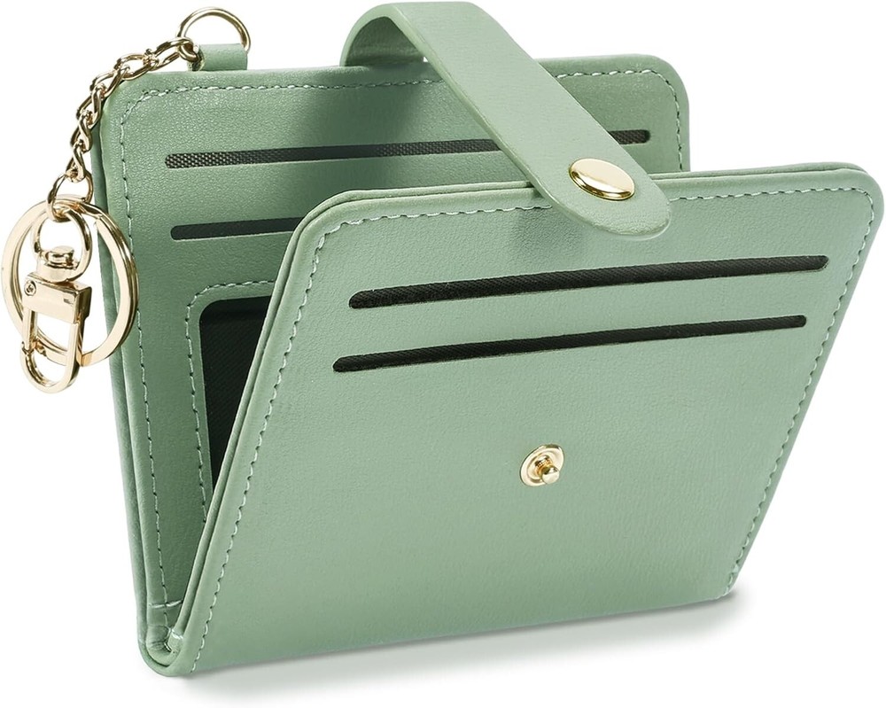 POIUGOYA Slim RFID Blocking Leather Bifold Wallet for Women Holds Credit Cards