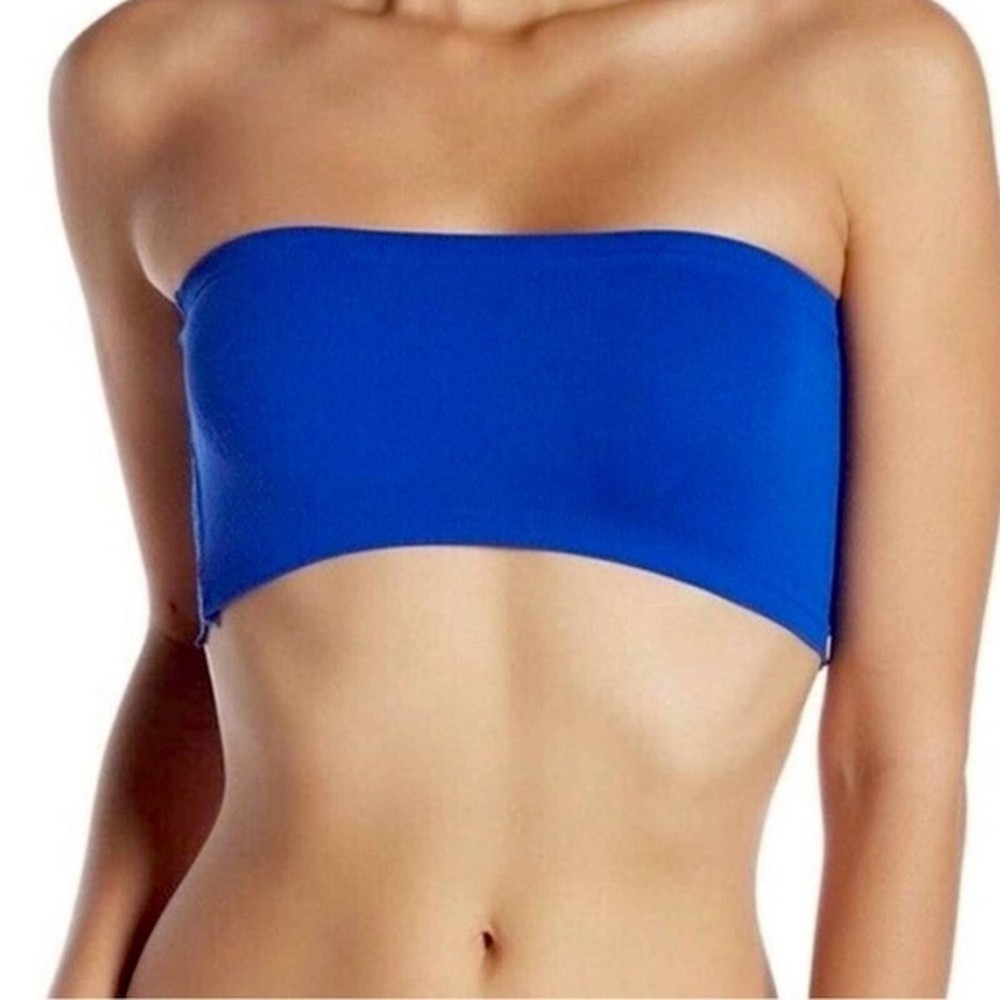 NWT $38, Free People bandeau bra, blue flame. Stretchy, comfortable cobalt blue
