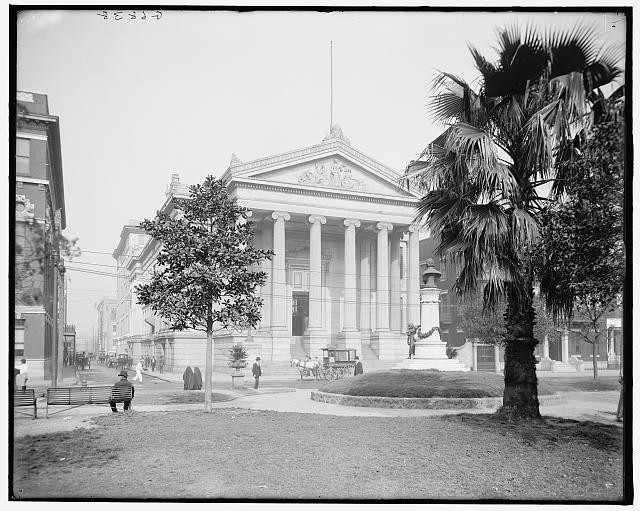 Photo:New Orleans Louisiana City Hall Lafayette Square c1910 Park Scene