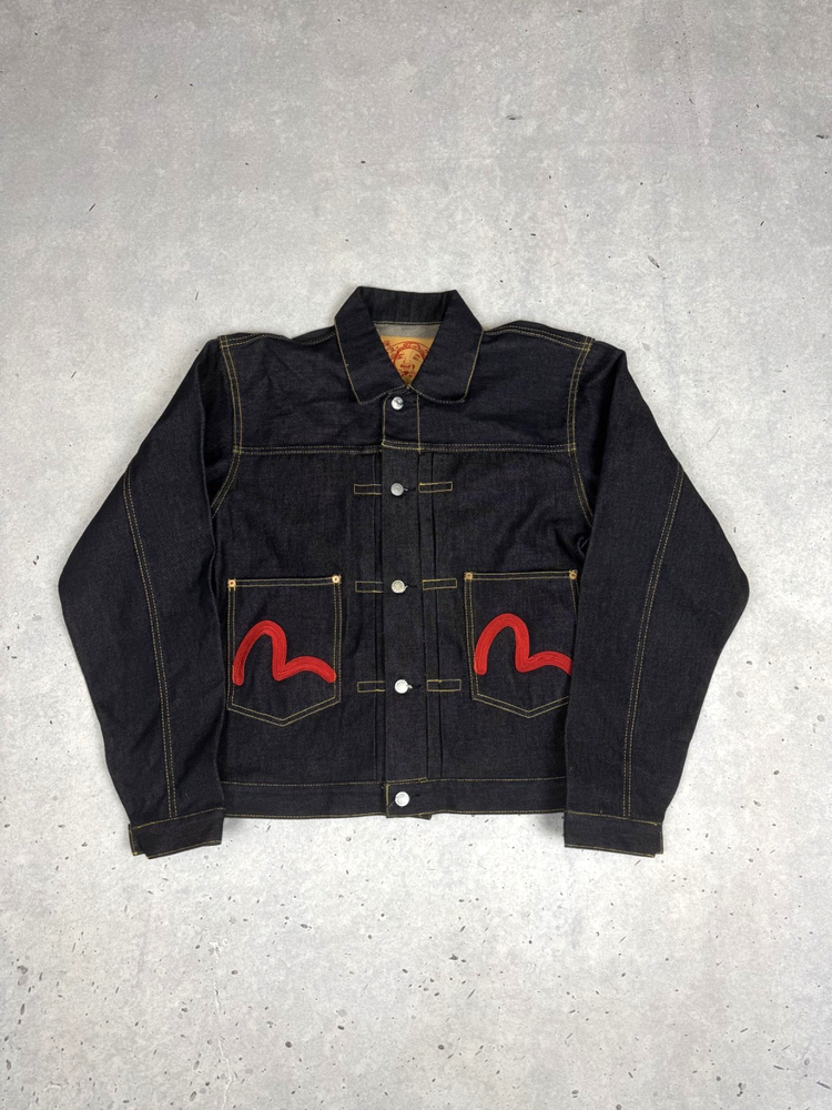 Vintage Evisu Heritage Japanese Denim Jacket Y2K Emroidered Men's size M