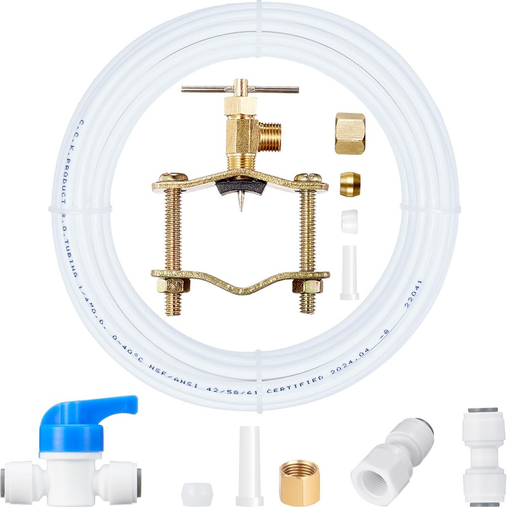 Ice Maker Water Line Kit - Food Refrigerator/Fridge Water Line Kit,25FT 1/4In...