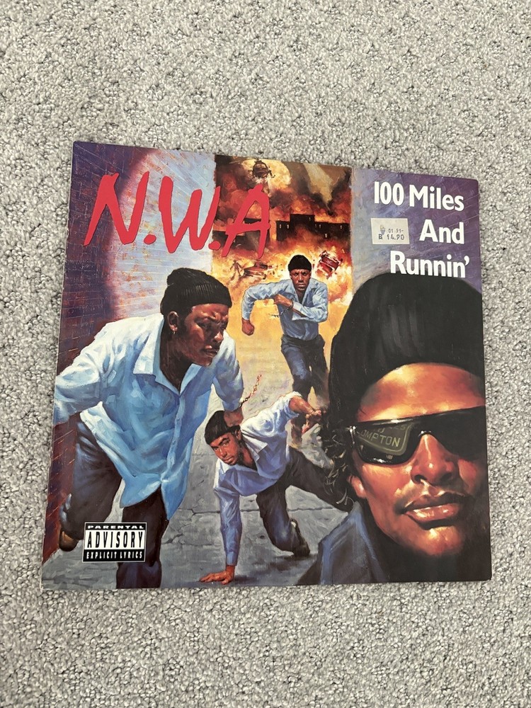 N.W.A. 100 Miles And Runnin’ 12” Maxi Single 1990 Germany Priority VG+/VG+