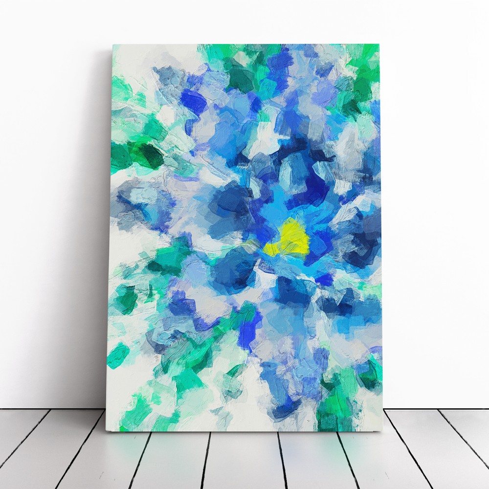 Deluge Abstract Canvas Wall Art Print Framed Picture Home Decor Living Room