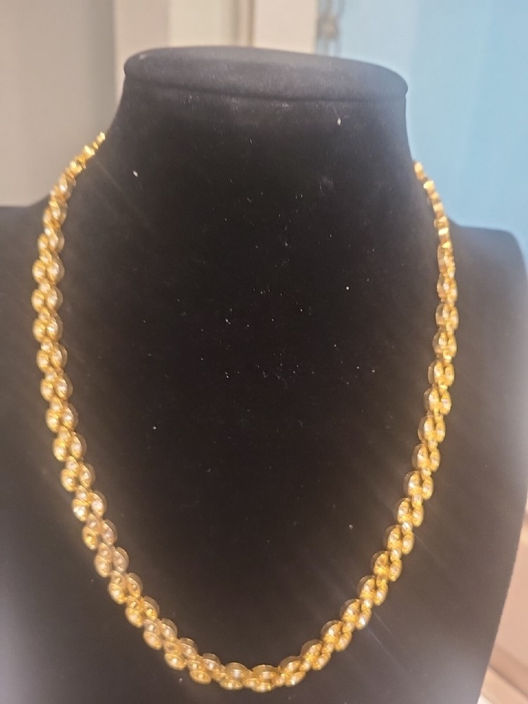 Vintage Necklace Goldtone Missing Stones