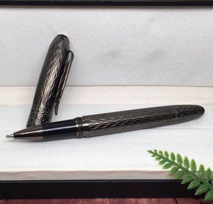 Deluxe Writers Series Black Grid Color 0.7mm Rollerball Pen No Box