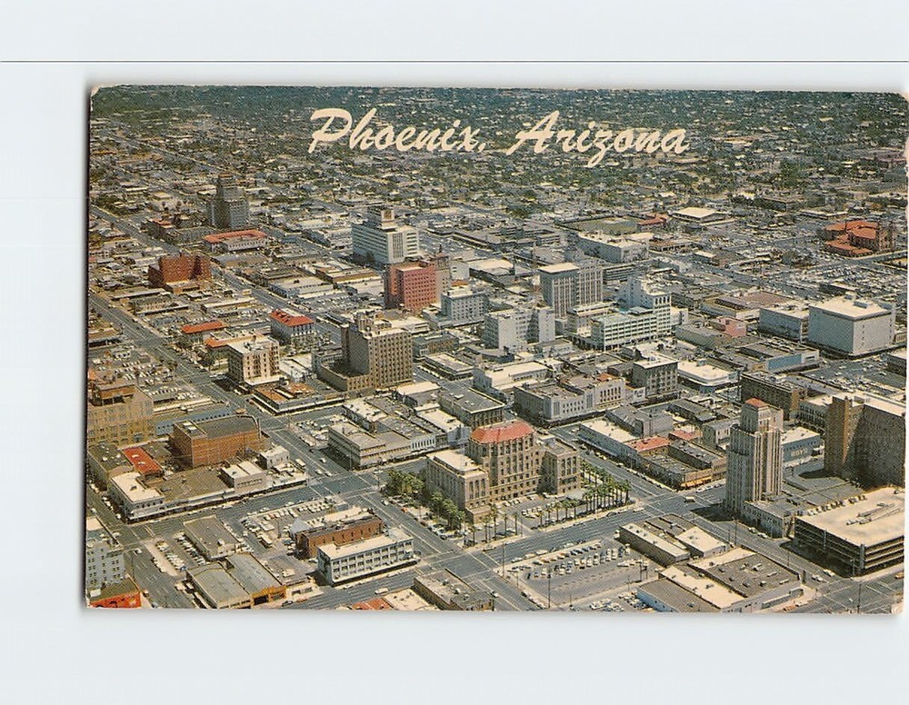 Postcard Aerial View Phoenix Arizona USA