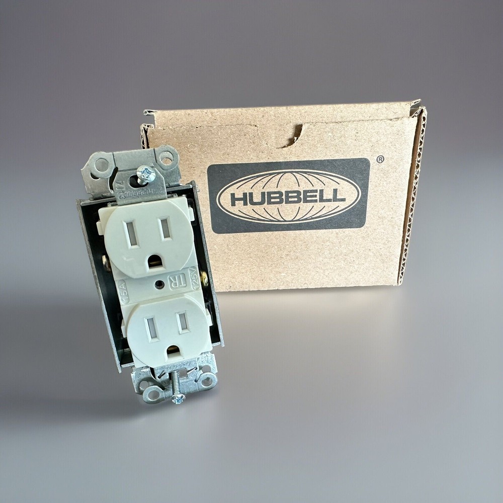 Tamper Resistant Duplex Power Kit - Hubbell netSLECT NSOKPTR 120V AC 15A