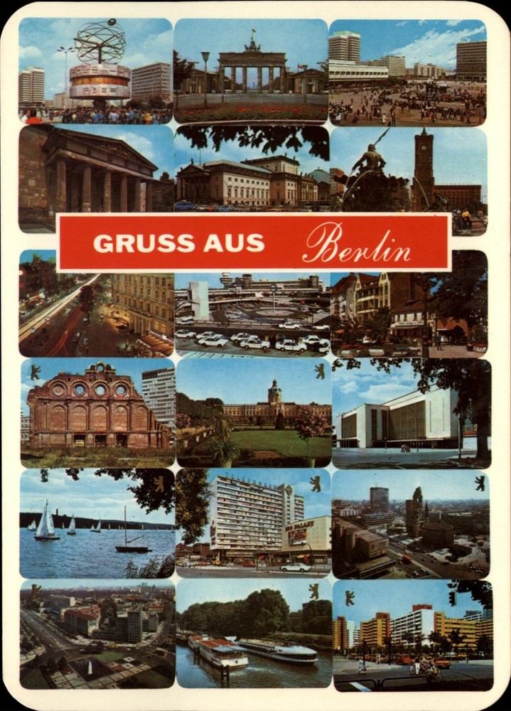 Gruss Aus Berlin City State Berlin Germany vintage postcard q250