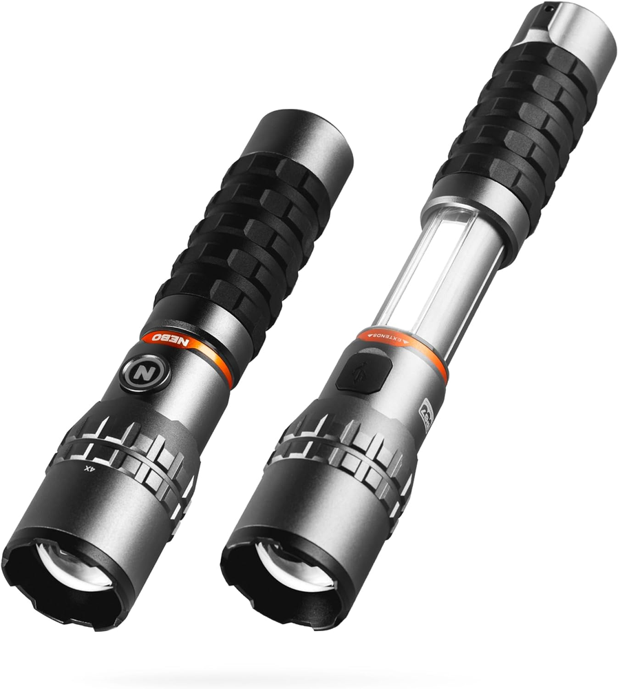 Slyde King Rechargeable LED Flashlight & Work Light – Super Bright