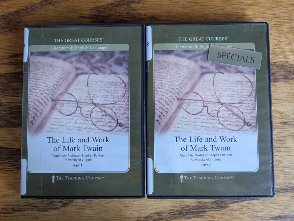 Great Courses: The Life and Work of Mark Twain - 12 Audio CDs Ex-Library