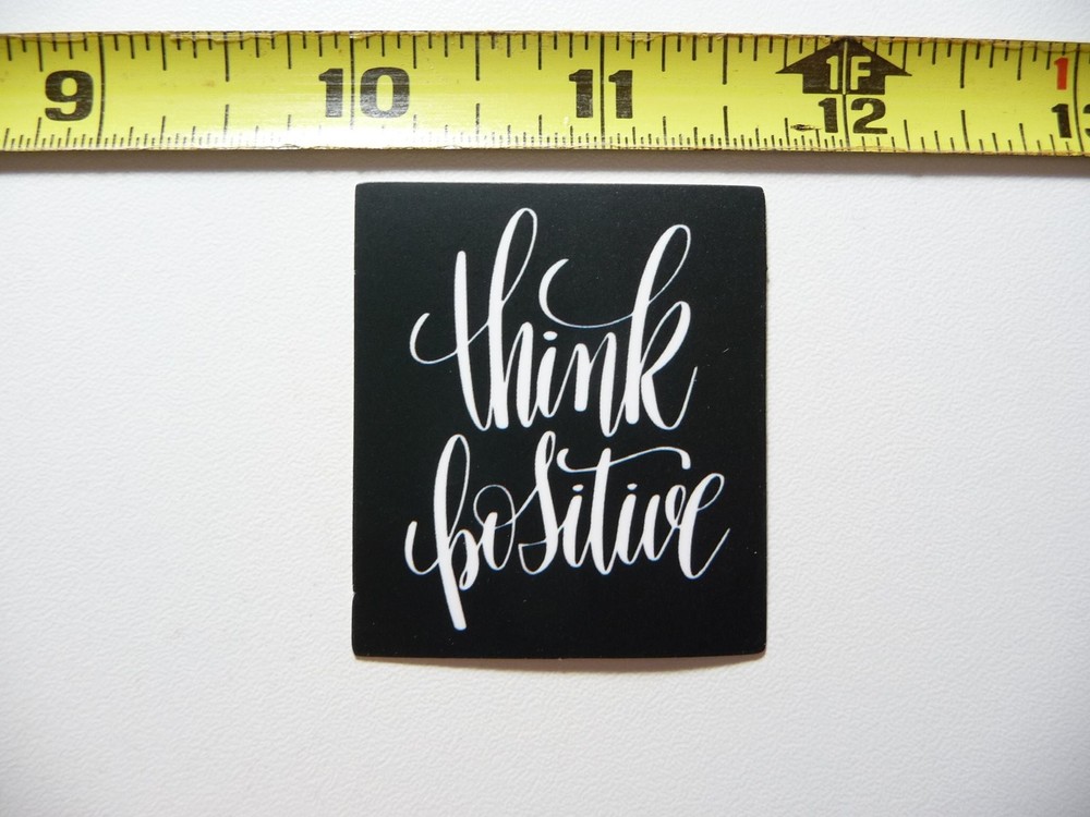 Positive Motivation Think Positive Decal Sticker for Scrapbooking