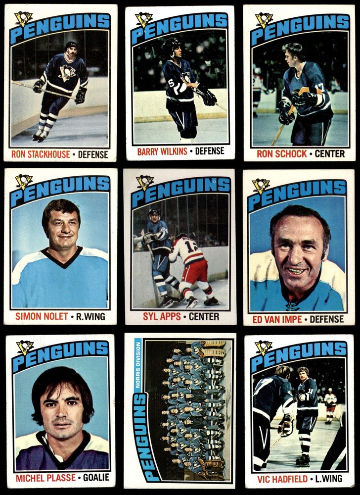 1976-77 Topps Penguins Near Team Set 2.5 - GD+ 7156403 (12 / 19 cards)
