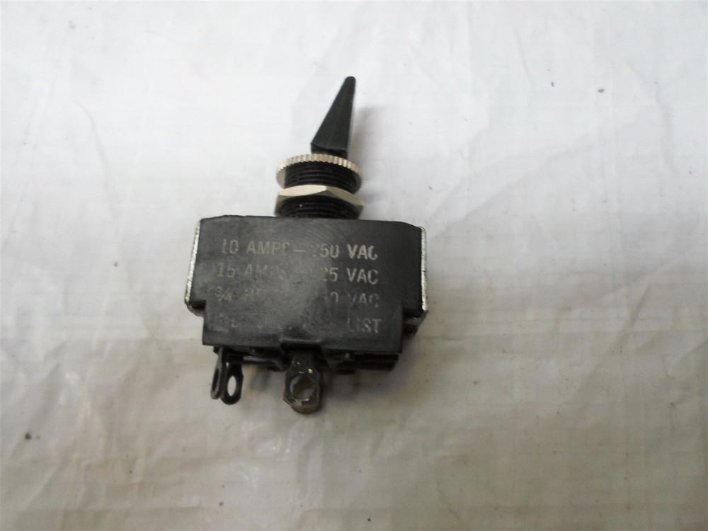 Carling Toggle Switch, 2 position, 4 contacts, 10A 250VAC, 15A 125VAC, 3/4 HP