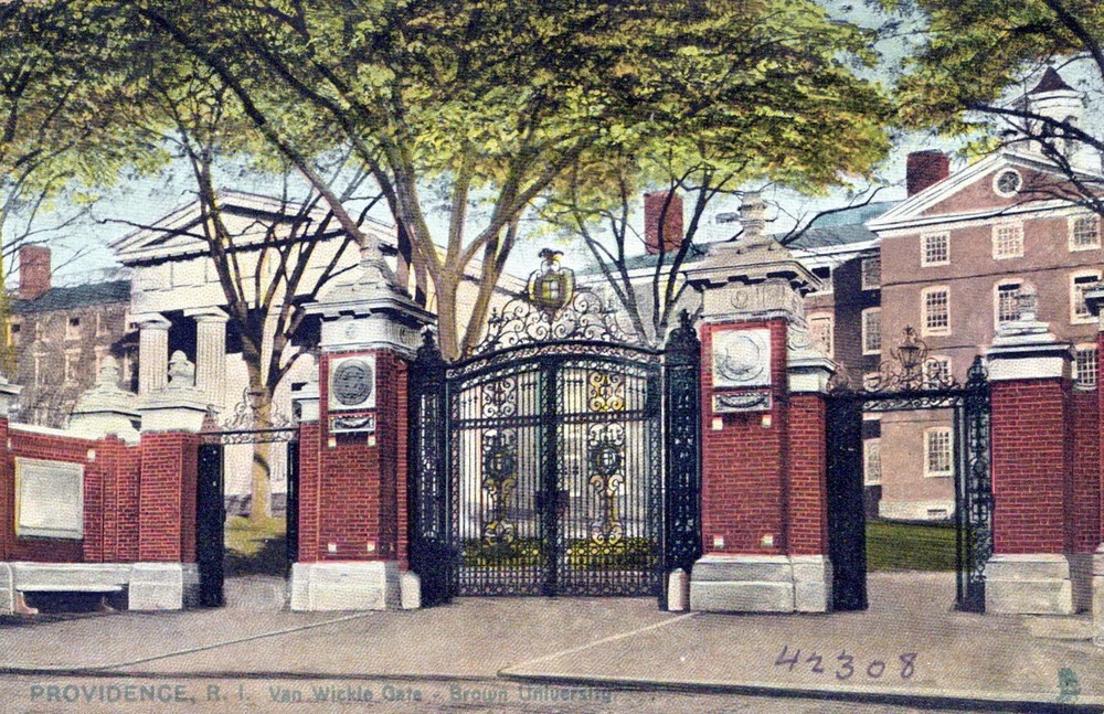Providence Rhode Island Brown University Posted Vintage Divided Back Post Card