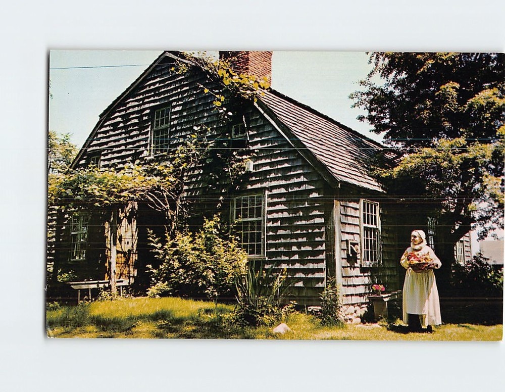 Postcard The William Harlow House Plymouth Massachusetts USA