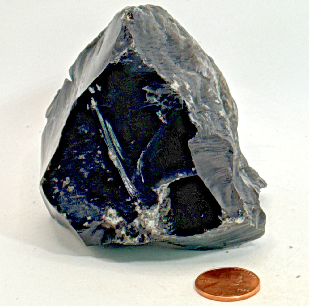 Beautiful Silver Sheen Obsidian Specimen 273  Grams