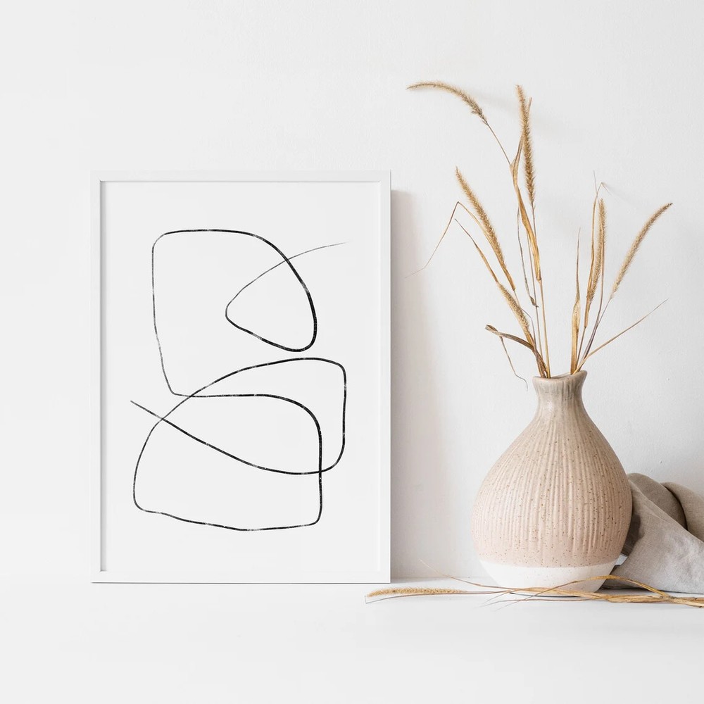 Line Drawing Abstract Wall Art Poster Premium Quality Choose your Size