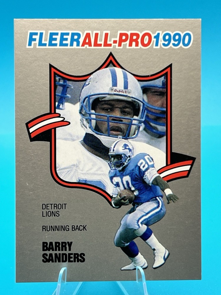 1990 Fleer Barry Sanders All-Pro Detroit Lions #4