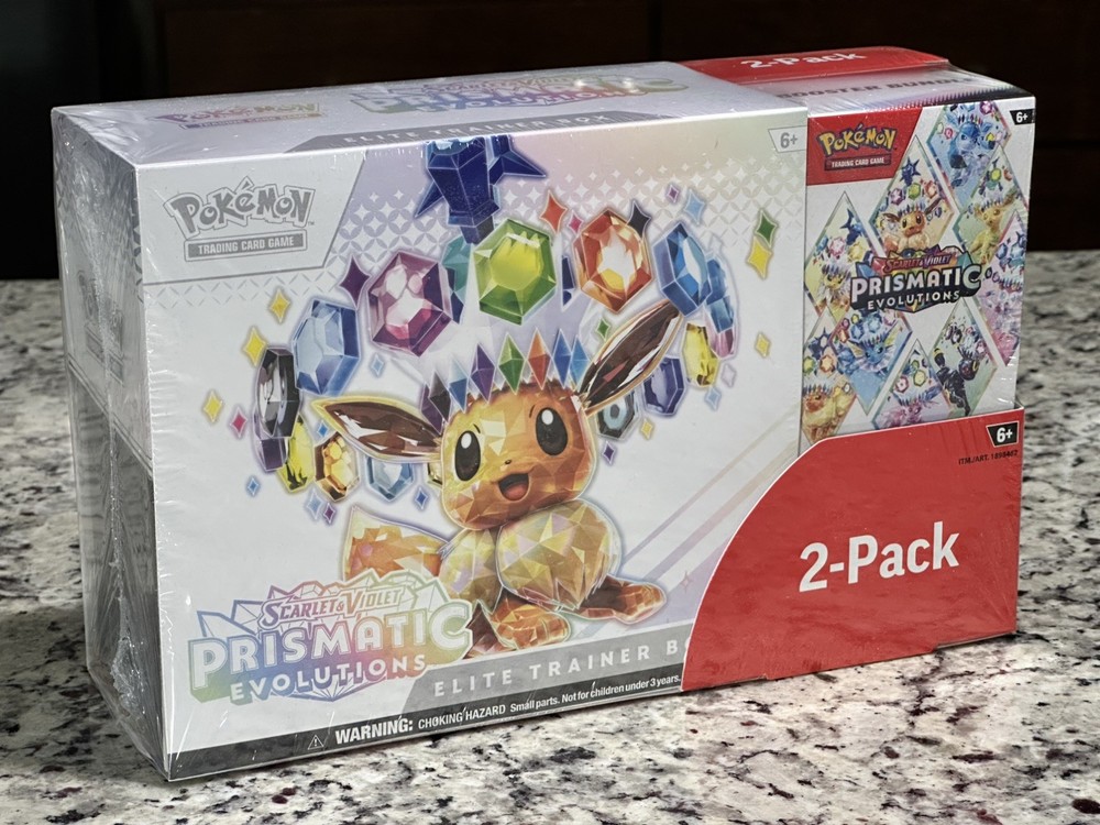 Pokemon TCG Prismatic Evolutions Costco Bundle ETB + Booster Bundle NEW! SEALED!